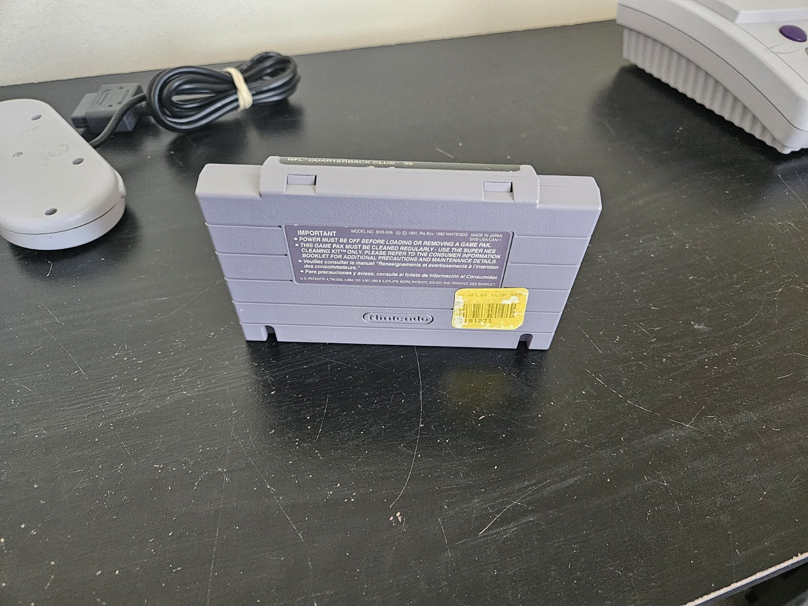 Super Nintendo SNES JR Console (SNS-101) Bundle Controller Game Used Tested