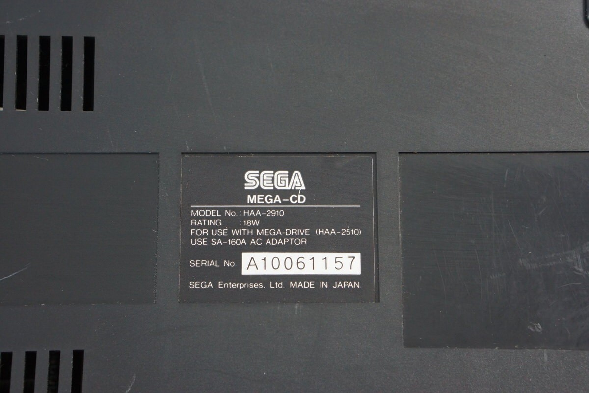 MEGA CD JUNK Console Not Working -Power on only- SEGA HAA-2910 A20150299