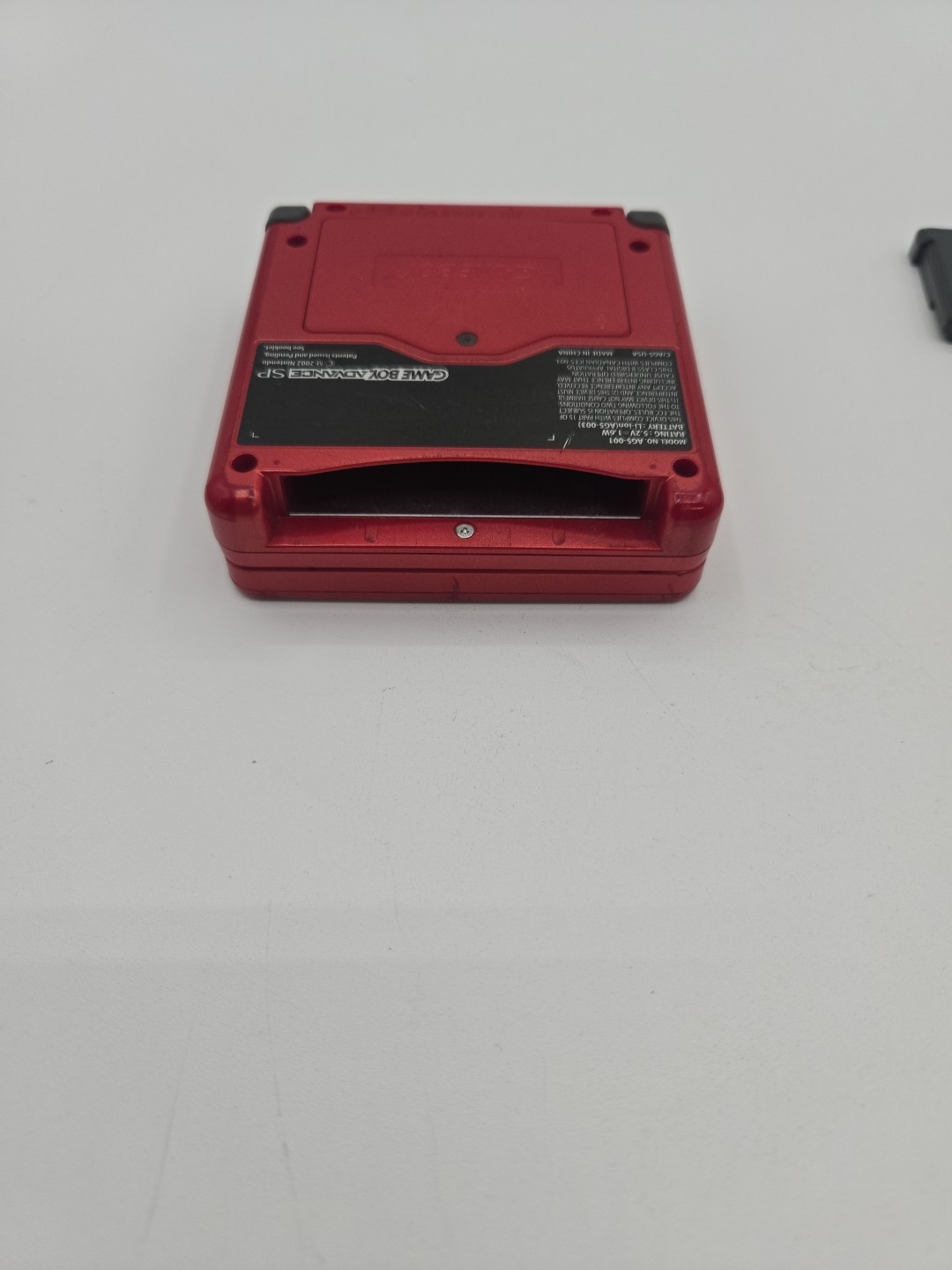 Nintendo Game Boy Advance SP Handheld System Flame Red W/charger And 4 Games