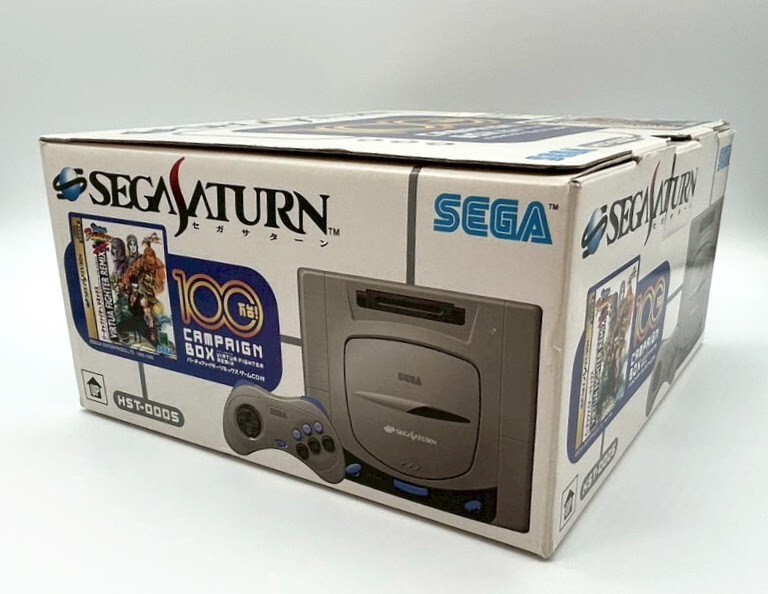 Sega Saturn Console 2xController Includes One Million Campaign Box NTSC-J #402