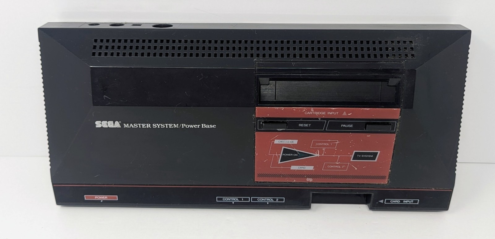 Sega Master System Console w/ AC Adapter – Powers On – For Parts Or Repair