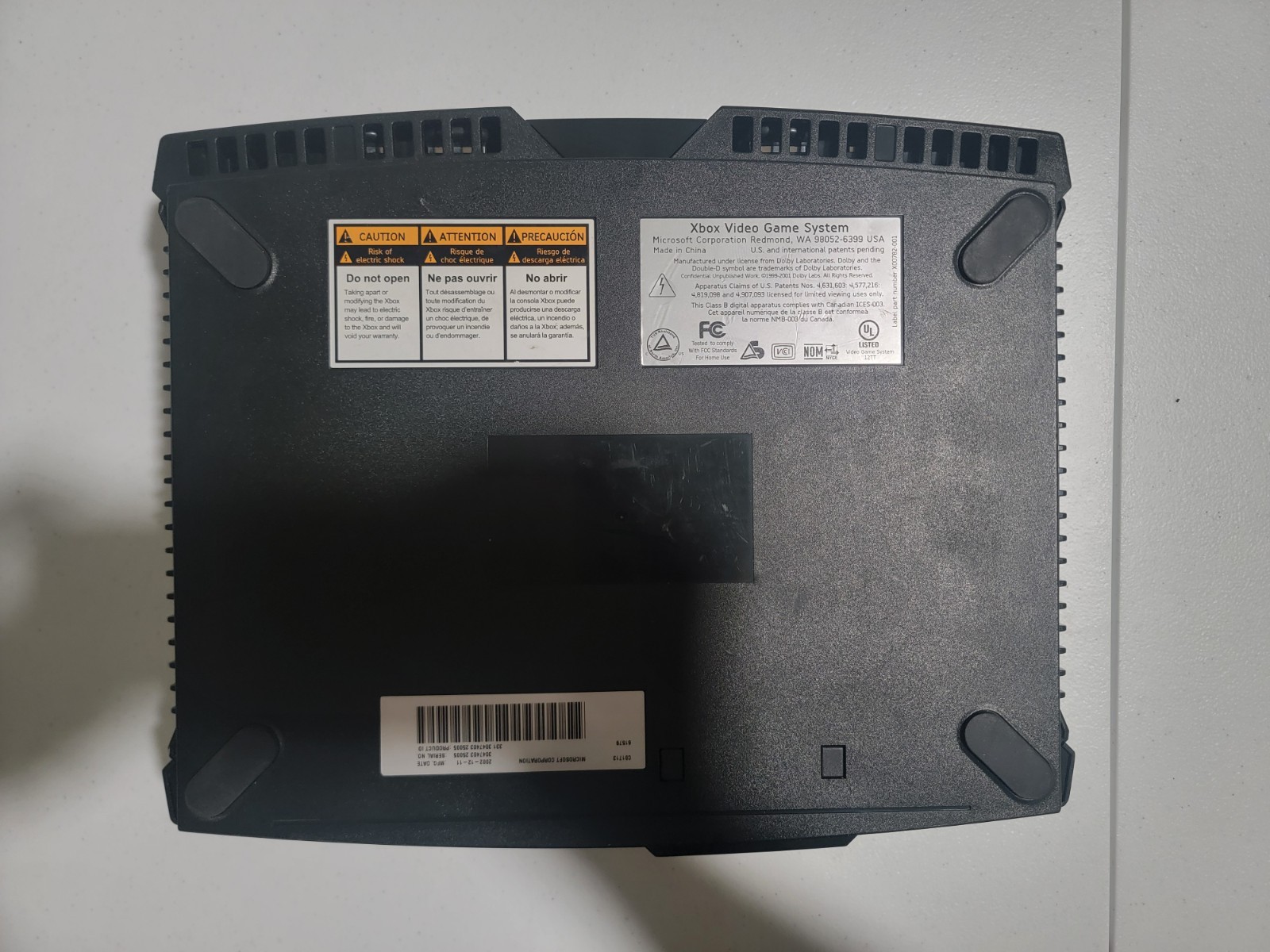 Original Microsoft Xbox Console AS IS