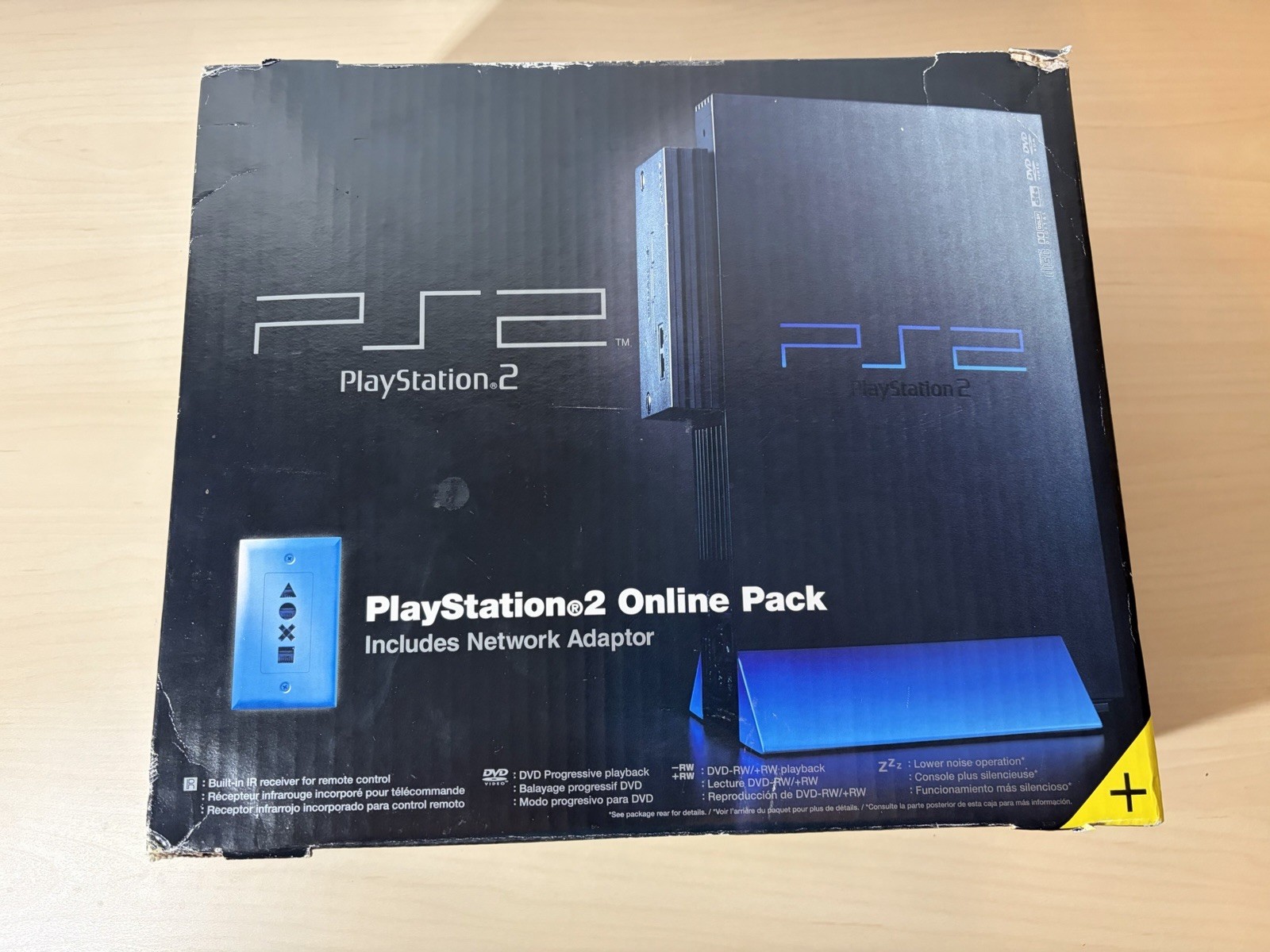Sony PlayStation 2 PS2 Console SCPH-50001 Network Adapter Complete Near Mint