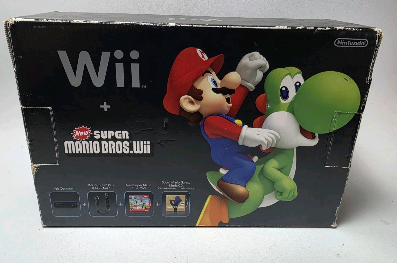 Nintendo Wii Holiday Bundle Black Console Bundle in Box No Game