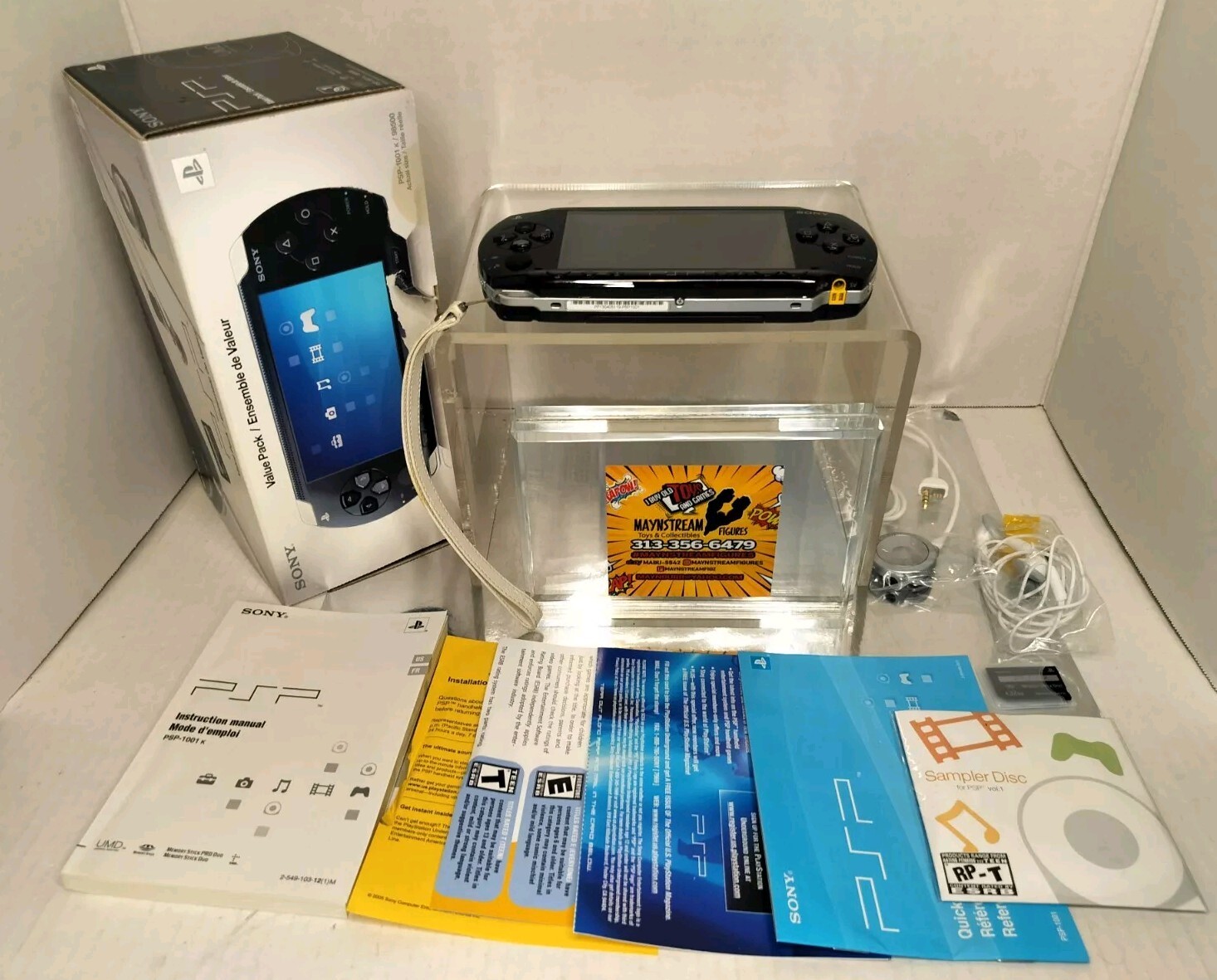 Sony PlayStation Portable PSP-1001 Console Value Pack Box AS-IS READ