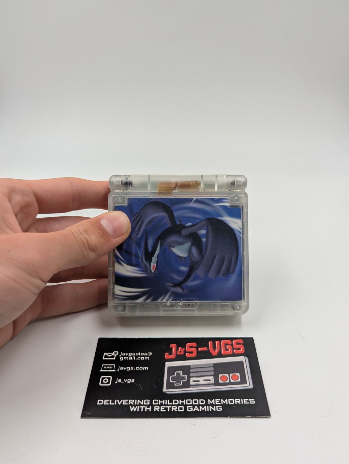 Nintendo Game Boy Advance SP Custom Lugia Console AGS-101 Charger OEM