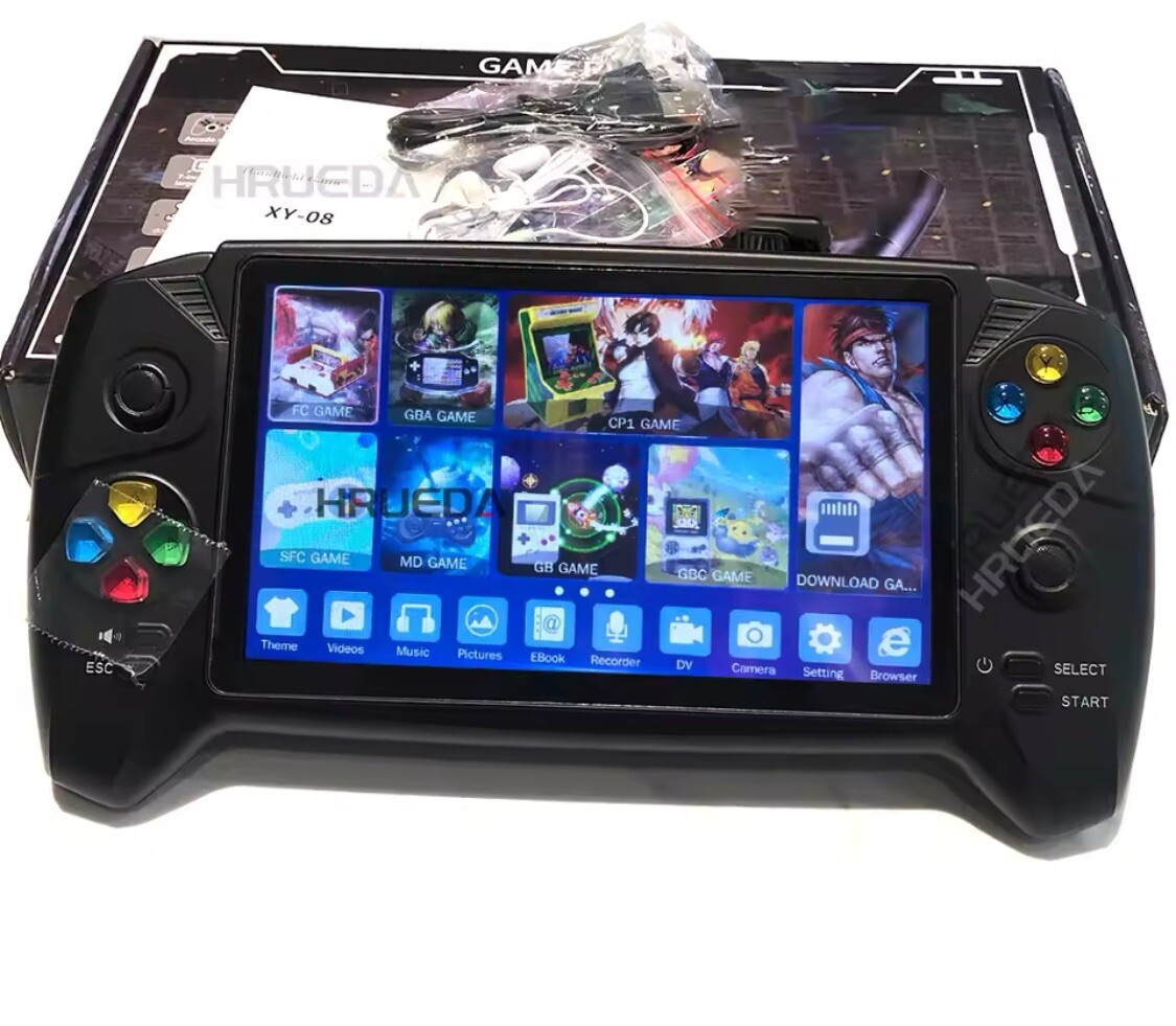 New Portable Retro Video Game Console Player 16Gb 7 inch Support Dual Player