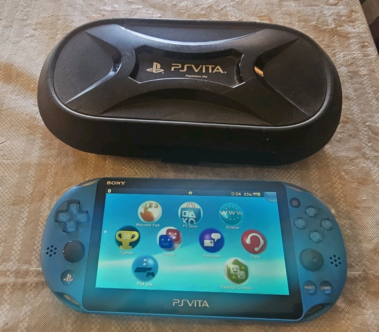 Sony PlayStation PS Vita PCH-2000 Aqua Blue TESTED 3.65 Fw
