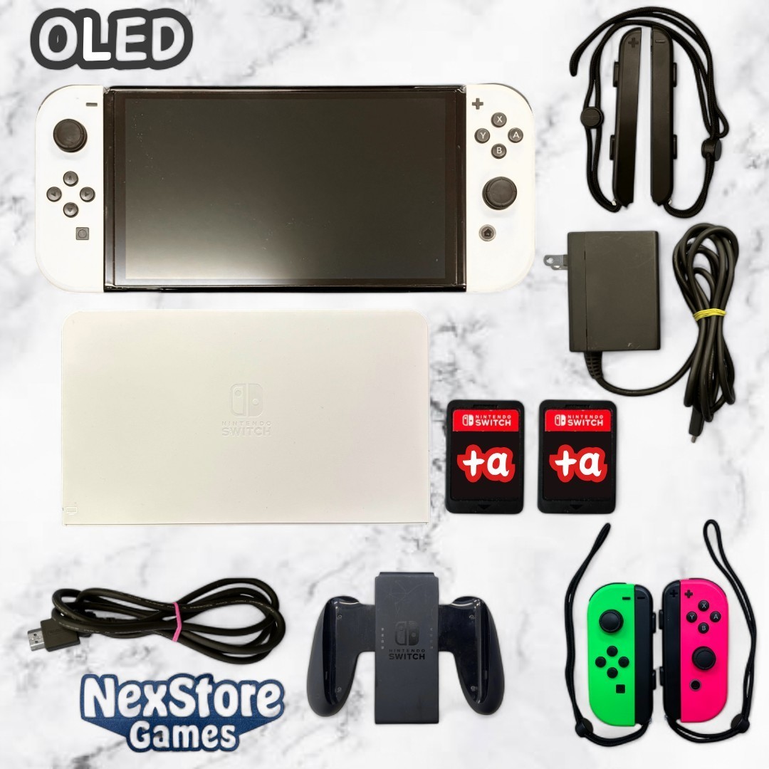 Nintendo Switch Console Tablet OLED HEG-001 Choose Color&accessories Tested Used