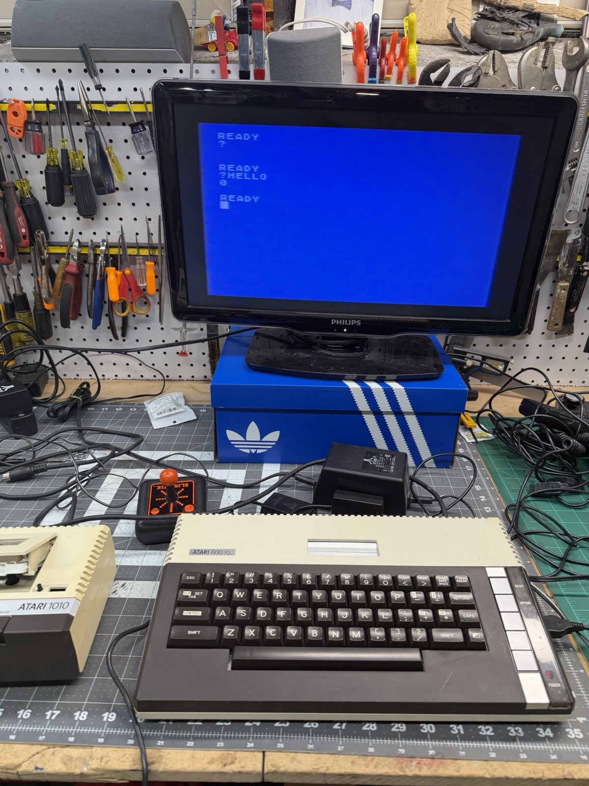 Atari 800XL Computer System Bundle Tested Printer Bundle SIO Cables 1020 1010