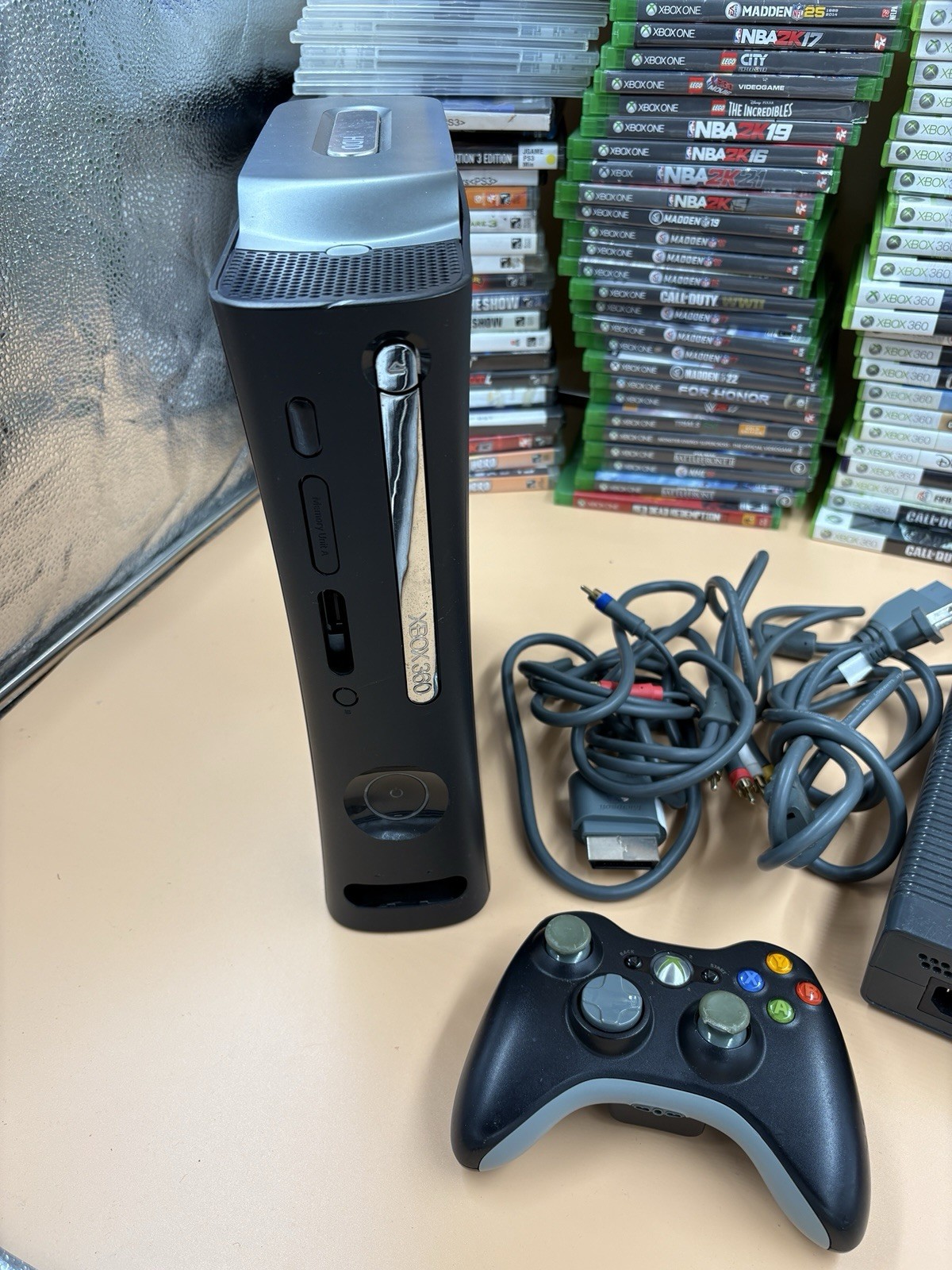 Grey Original Xbox 360 Fat Console 20GB HDD Bundle – Tested Working
