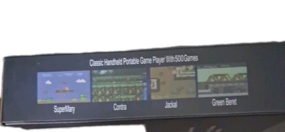 Video Game Retro 3” LED Large Screen MINI Handheld 500 games Connect to TV