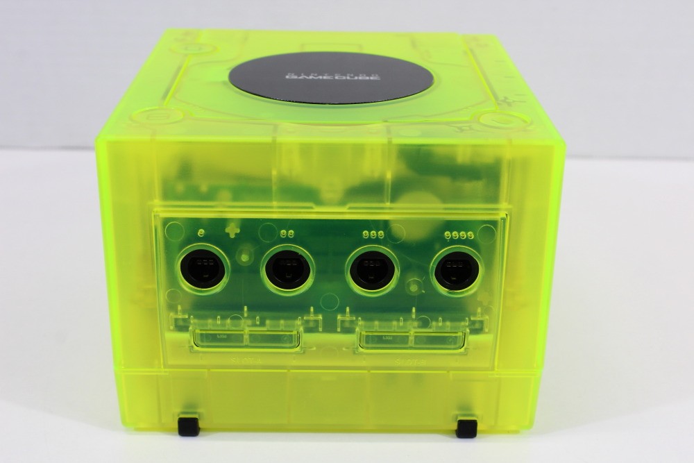 Nintendo Gamecube Console Clear Transparent Yellow NTSC-U/C DOL-101 GC RGB LED