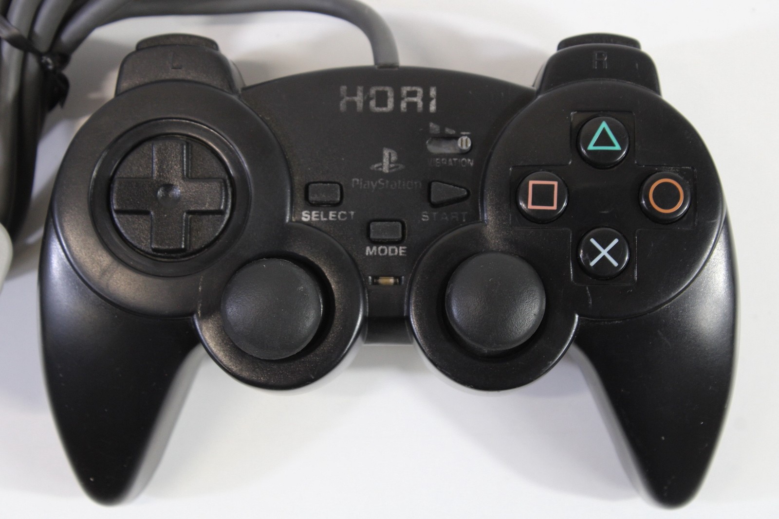 Hori Black Analog Sindou Pad Controller PlayStation 2 PS1 PS2 TESTED WORKS 431