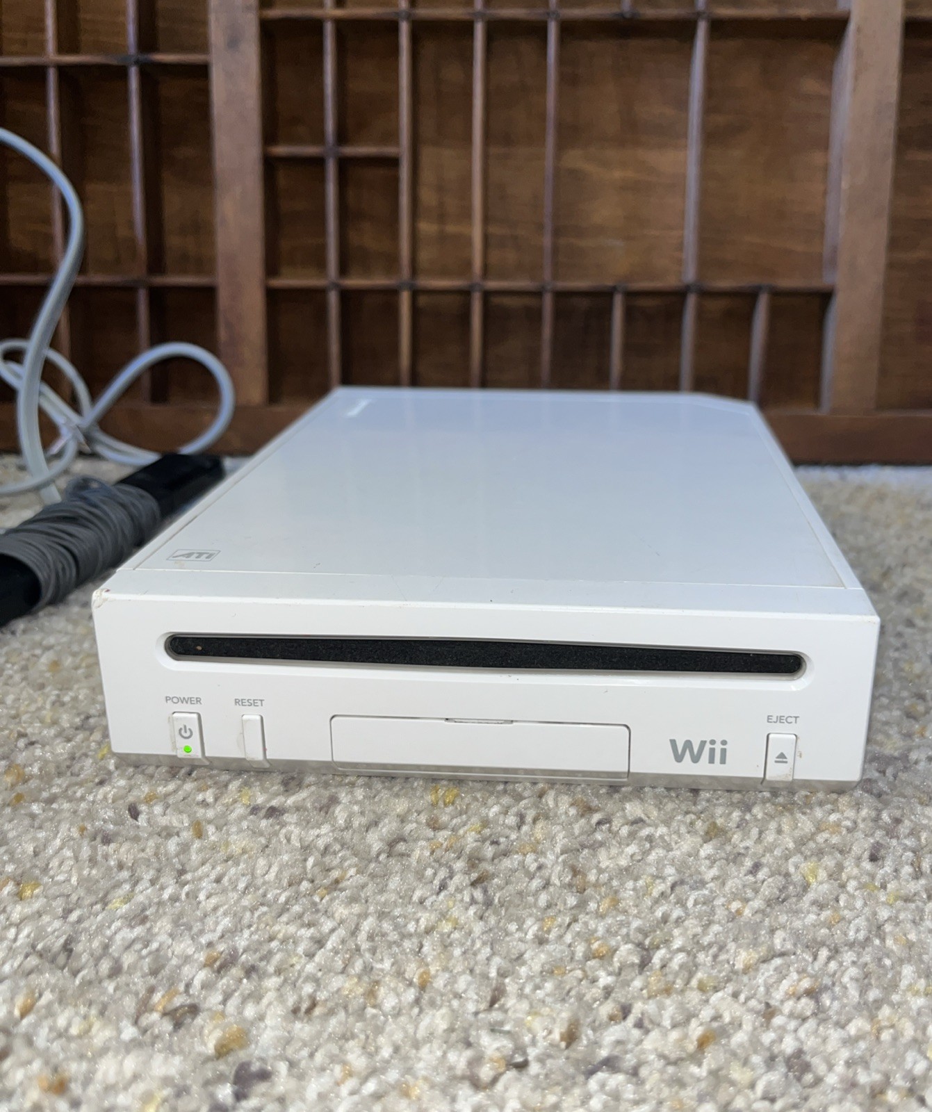 Nintendo Wii RVL-001 512 MB Home Console – White~Replacement/ Cords Included