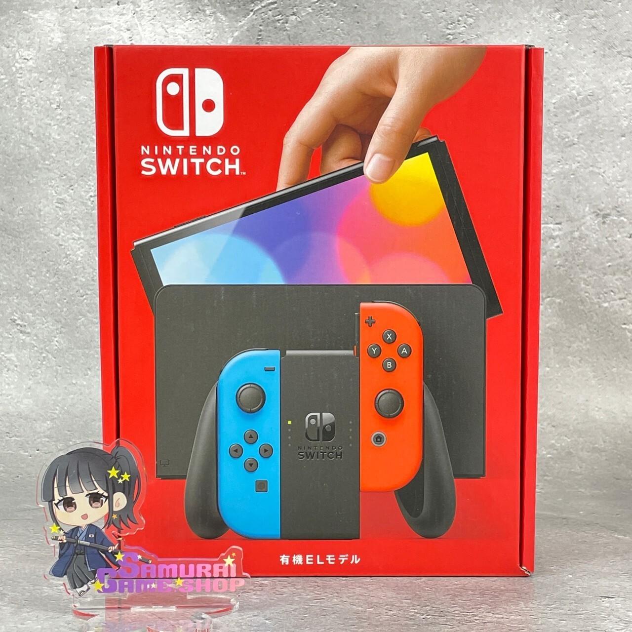 Nintendo Switch 64GB OLED Model White or Neon Red & Blue Edition Console set NEW