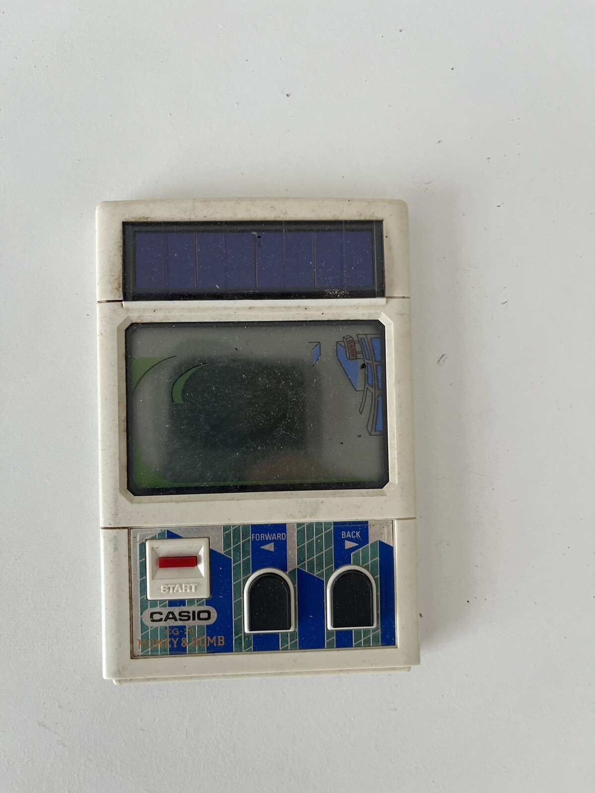 CASIO CG-20 Money & Bomb LCD LSI Solar Power Handheld Game 1982 made in Japan 1