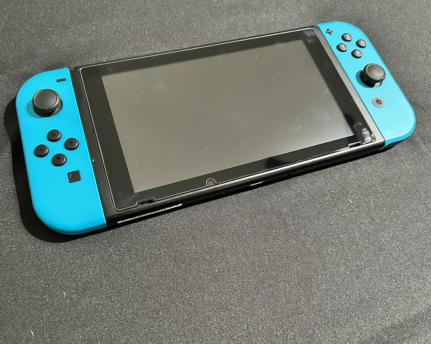 Nintendo Switch HAC-001 Console Black/Blue Joy-Con, Dock, HDMI Cable, Adapter