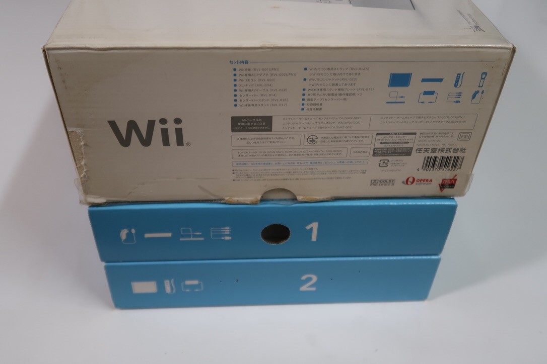 Nintendo Wii　White console SET & My first Wii　NTSC-J　Japanese　tested［A-1］