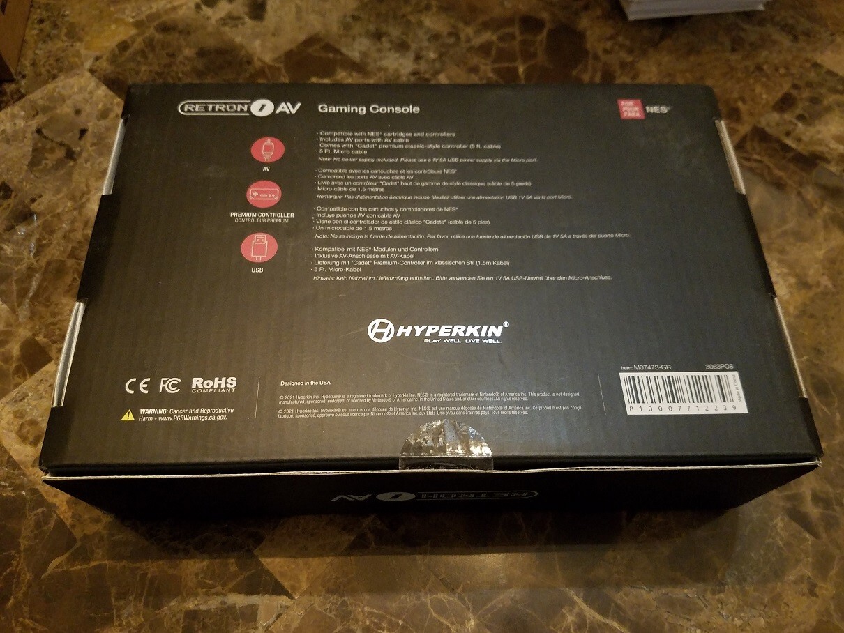 Hyperkin RetroN 1 AV Gaming Console For NES Games – Grey Model **BRAND NEW**
