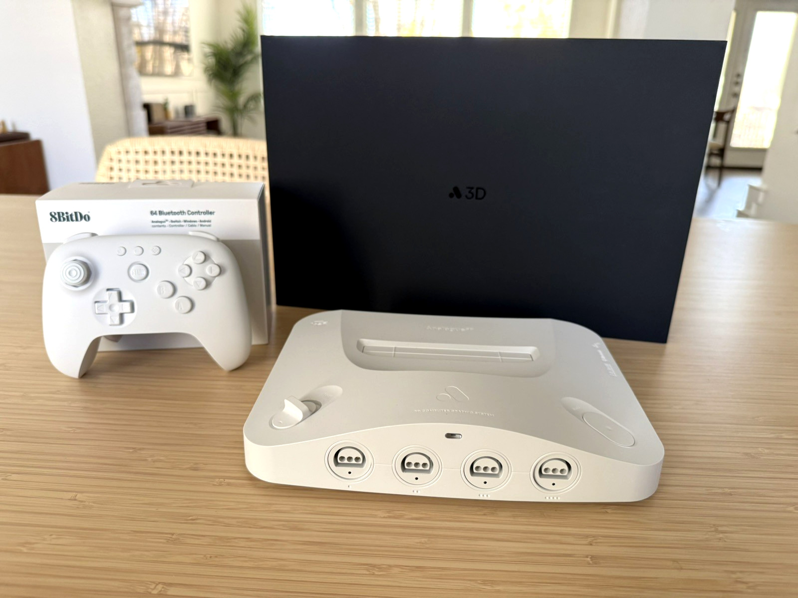 Analogue 3D N64 Console (White) + 8BitDo Controller (White) – Ships Immediately!