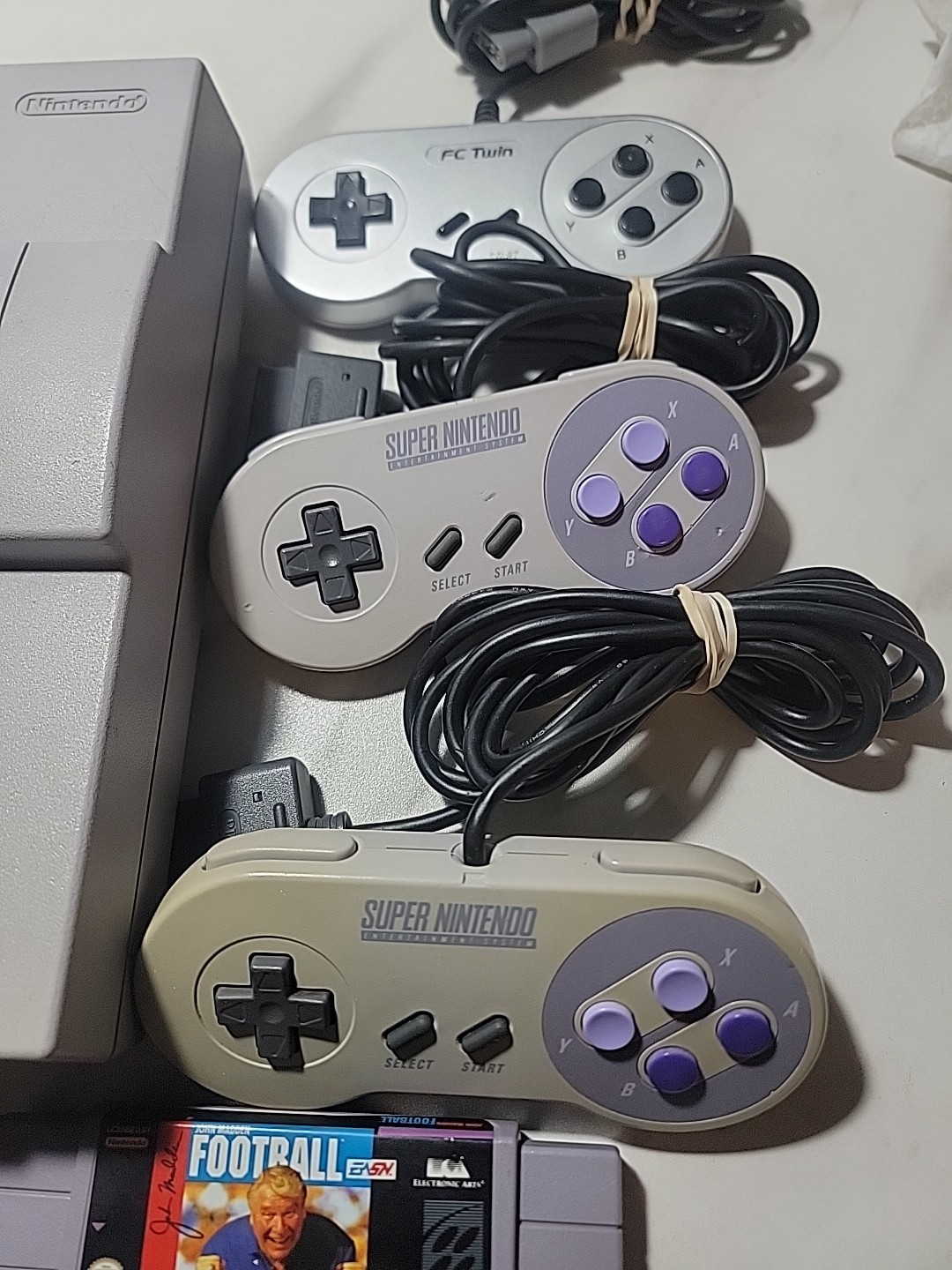 Nintendo Super Nintendo Console w/ Controllers, Power Adapter, AV Cable, Games