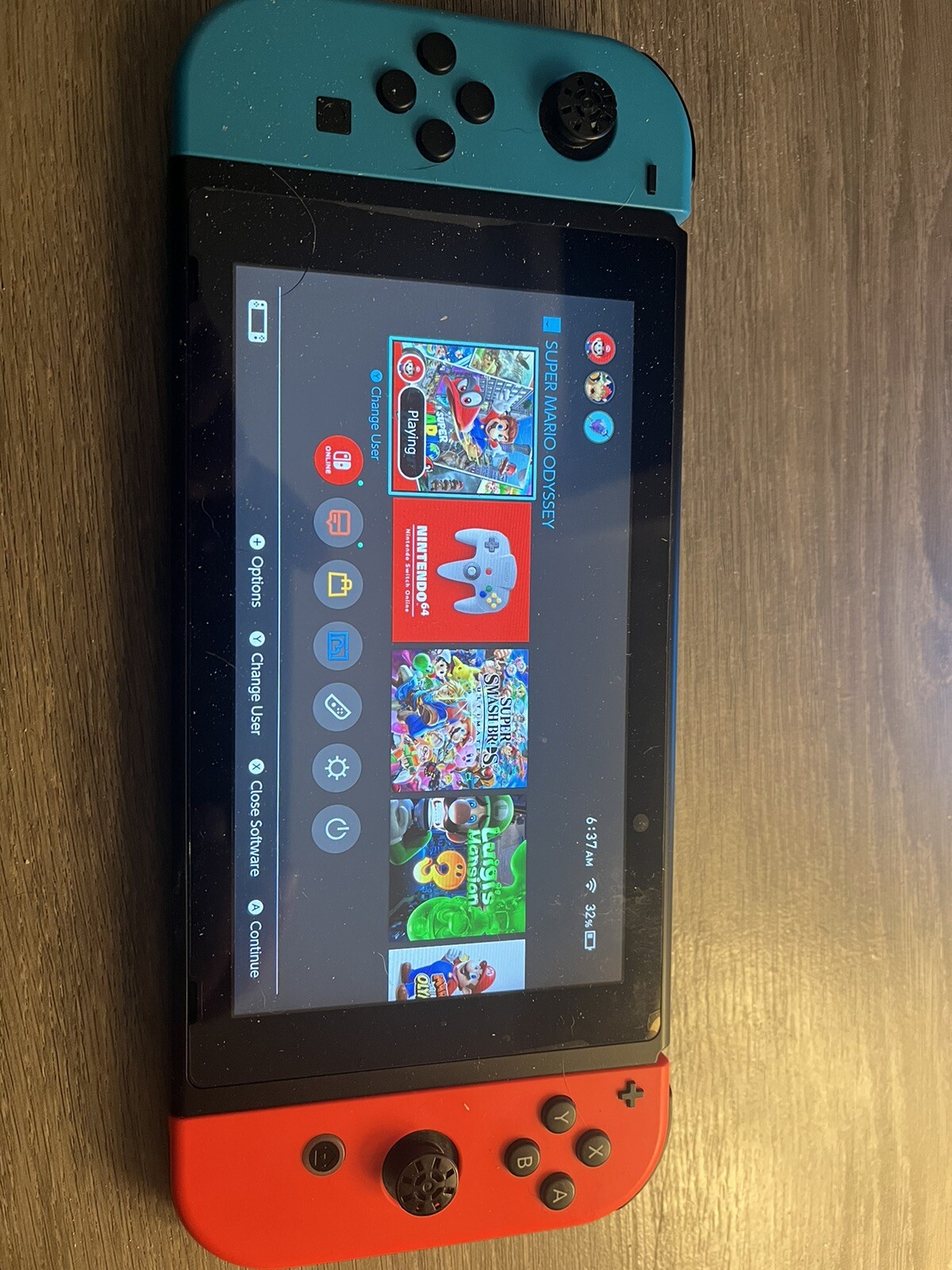 Nintendo Switch HAC-001(-01) Handheld Console – 32GB – Neon Blue/Red Joy-Con…