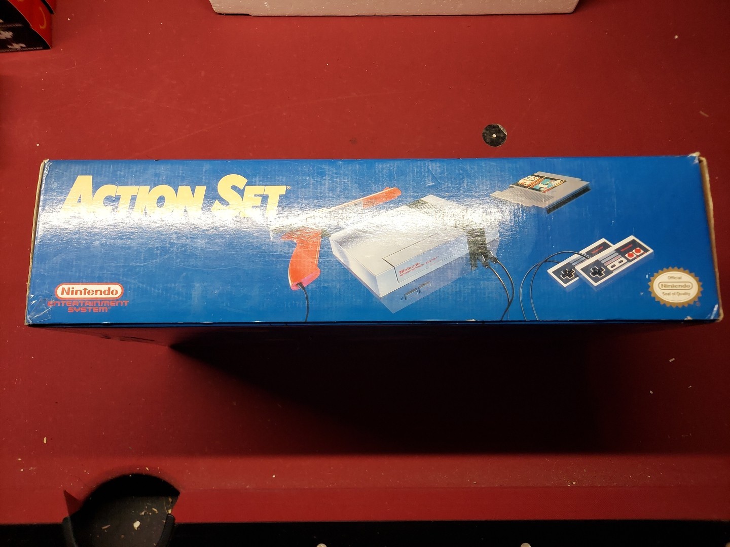 Nintendo NES Action Set Console System Tested Working Controllers Zapper Mario