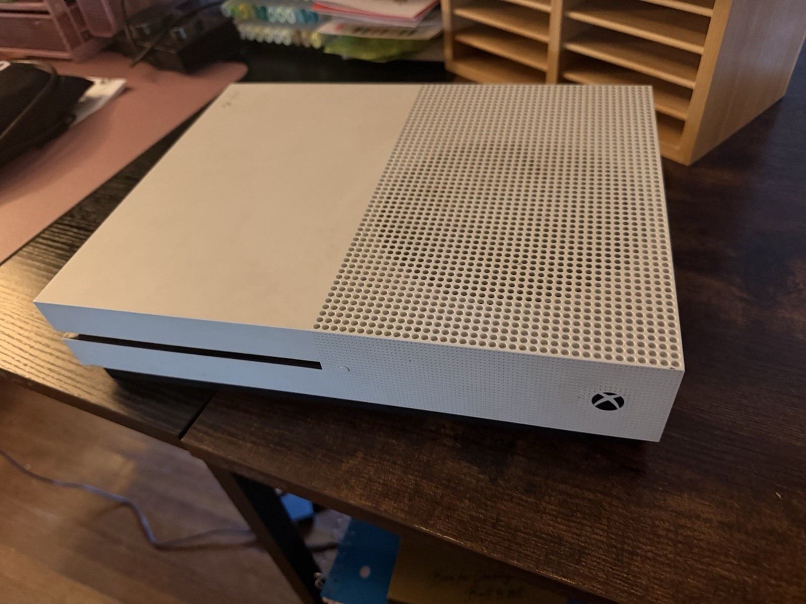 Microsoft Xbox One S 256GB White Console w/ Controller 4K UHD Blu-Ray