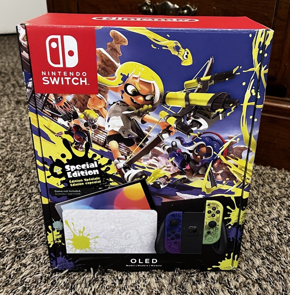 Nintendo Switch (OLED Model) Splatoon 3 Edition Video Game Console – 64GB