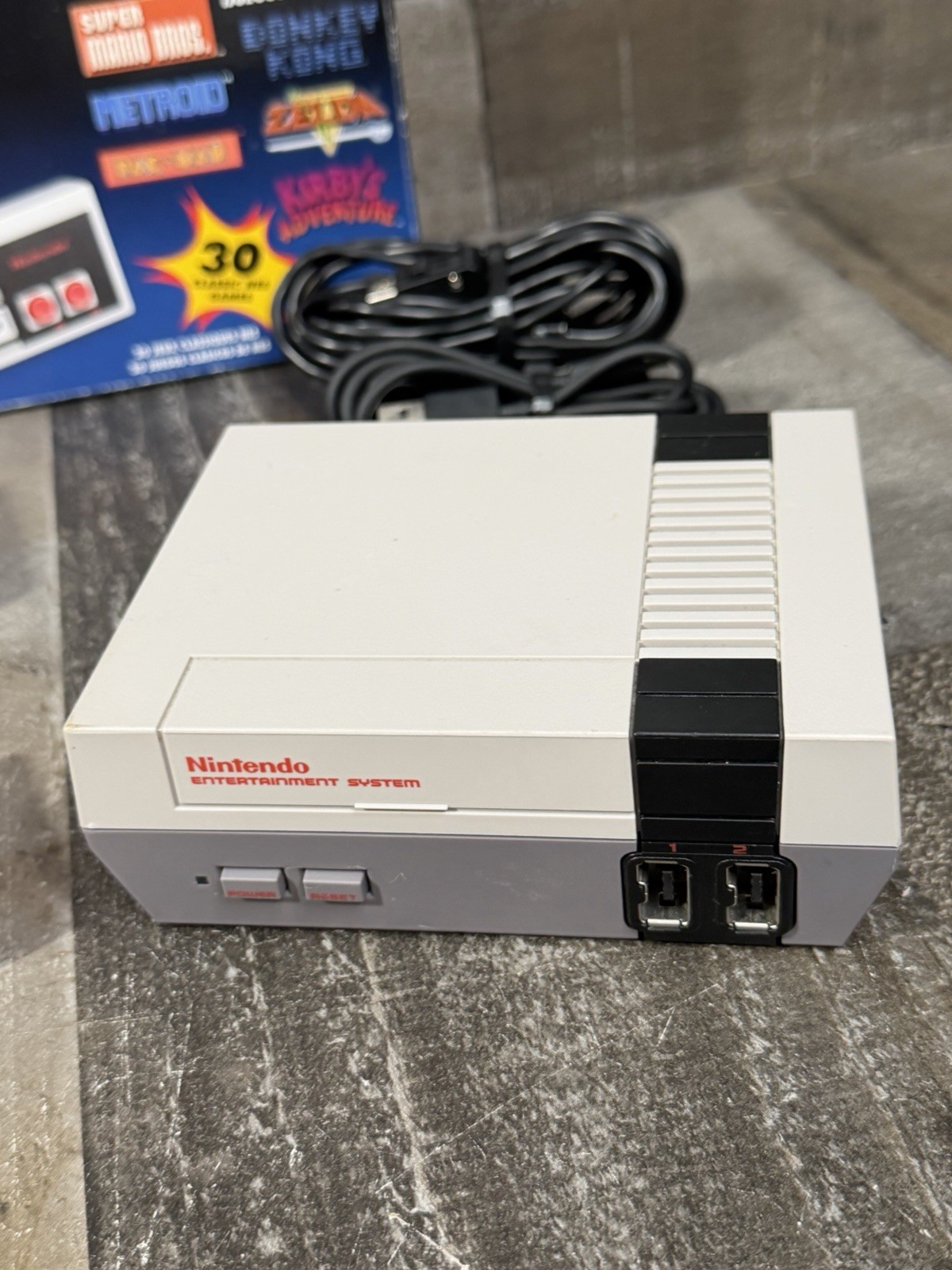 Nintendo Entertainment System NES Classic Edition Console w/ Box + 2 Controllers