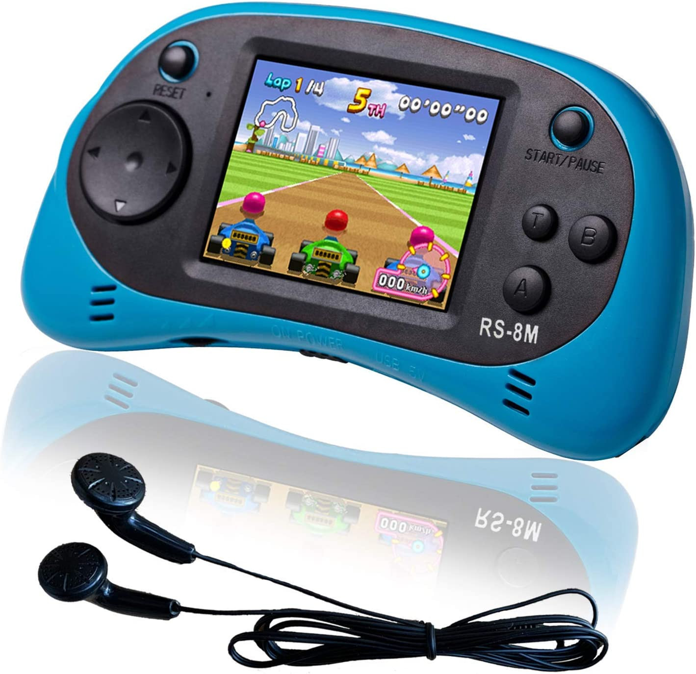 16 Bit Kids Handheld Games Built-In 220 HD Video Games, 2.5 Inch Portable Game P