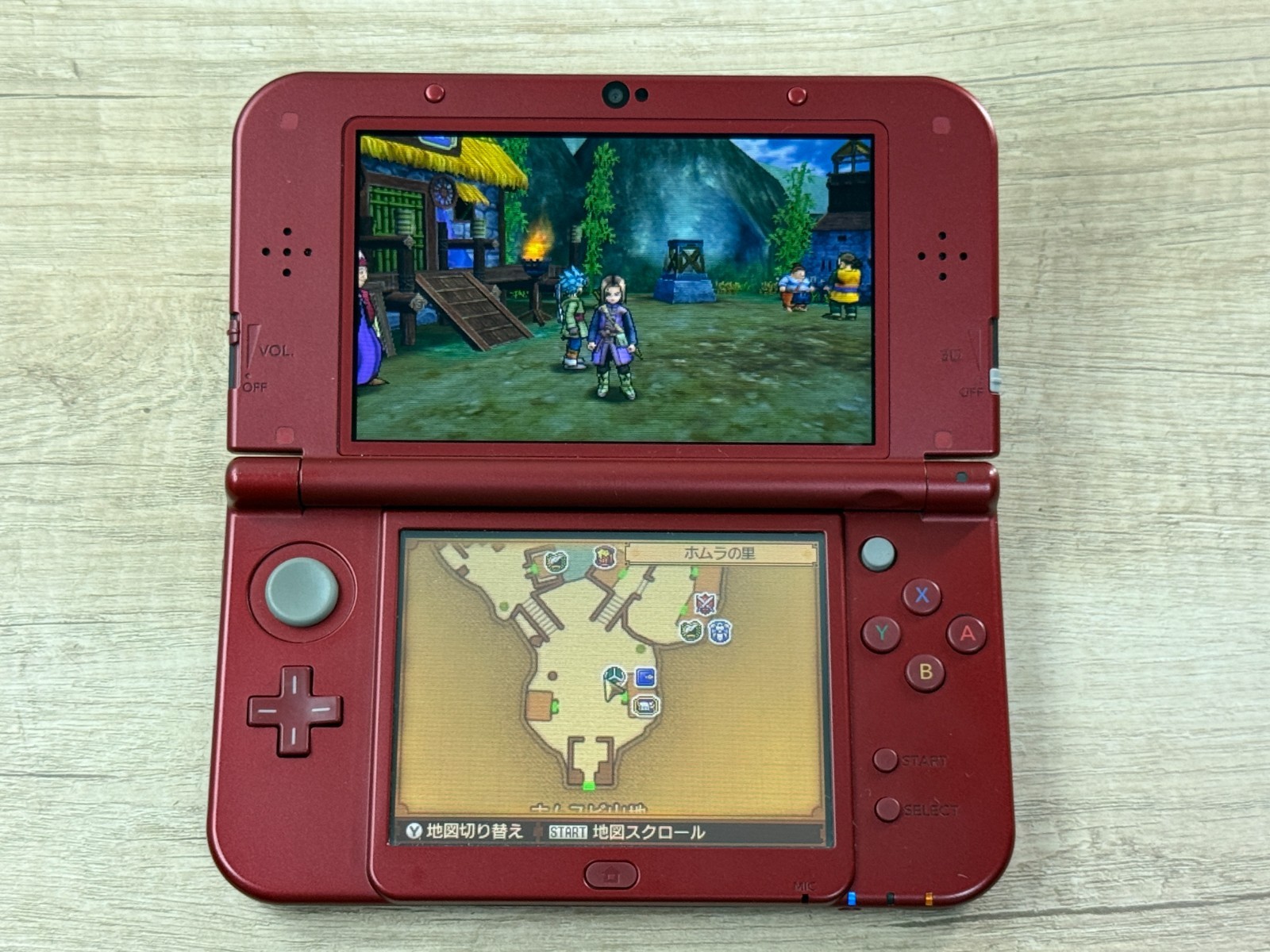IPS Nintendo New 3DS XL Metallic Red Console IPS Screen Top Tested D7676