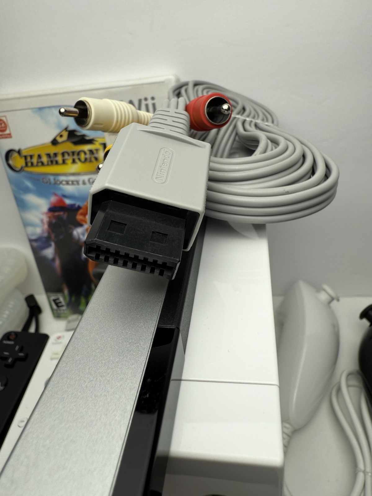 Nintendo Wii Console OEM Controllers + Nunchuck With Wii Motion Plus Adapters