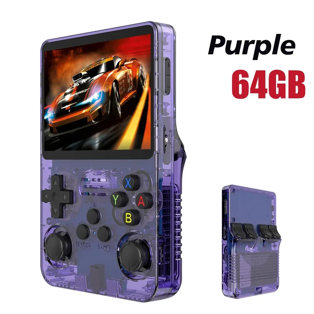 NEW Retro Handheld Game Console 3.5”IPS Screen Portable Pocket Console 64/128GB