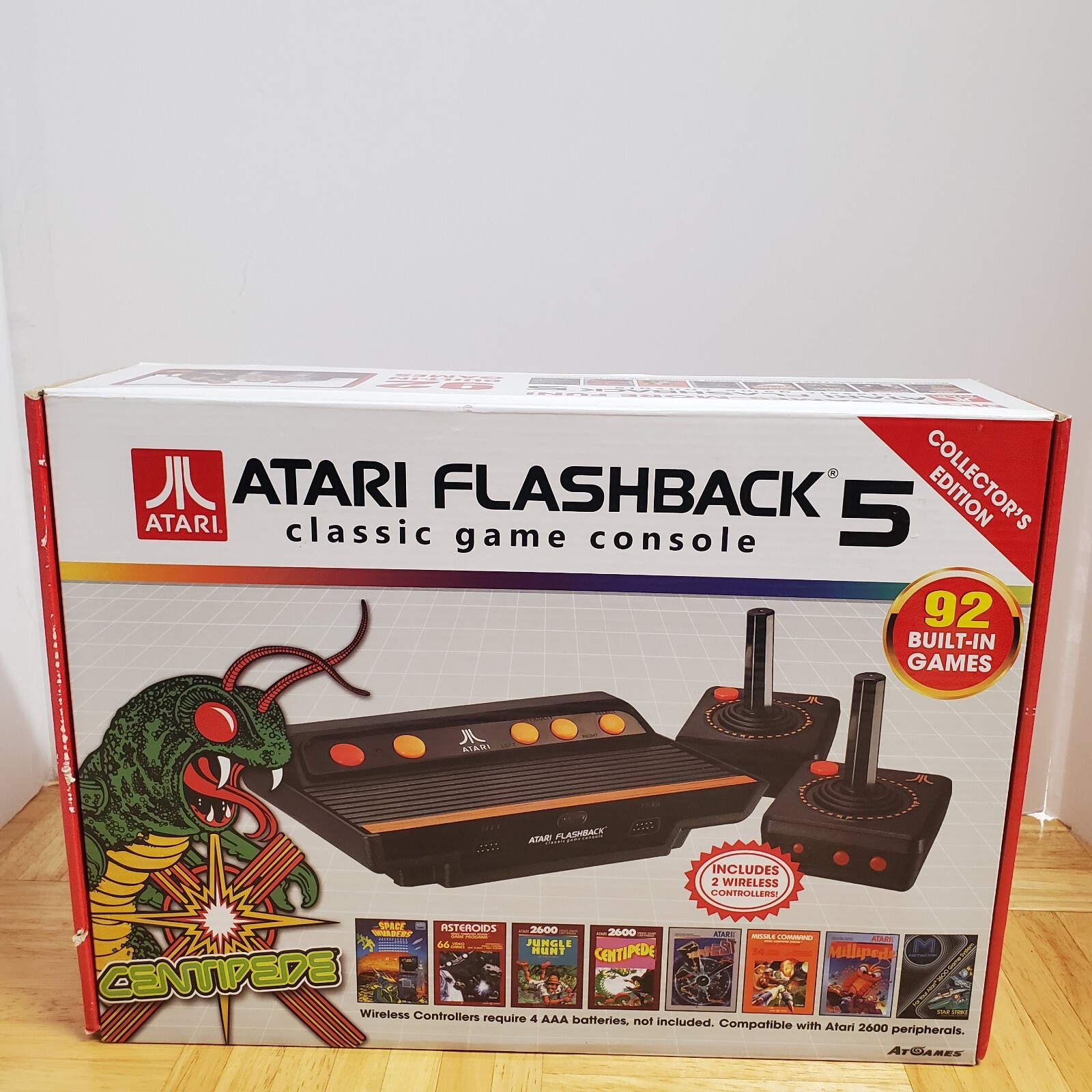 Atari 2600 Flashback 5 Game Console 92 Built In Games Wireless Joysticks Tested
