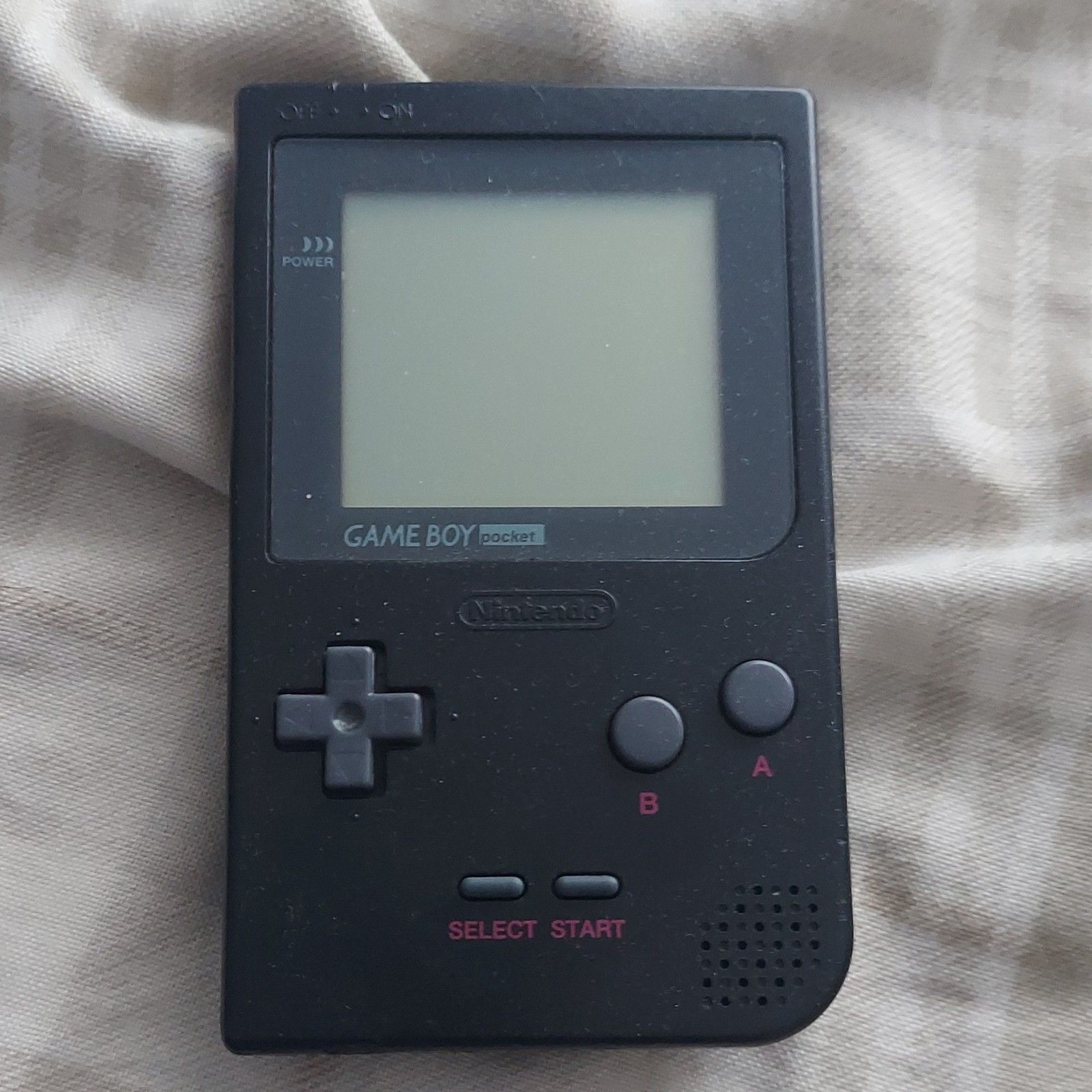 Nintendo Game Boy Pocket Black Handheld Tested And Working, Batteries Included