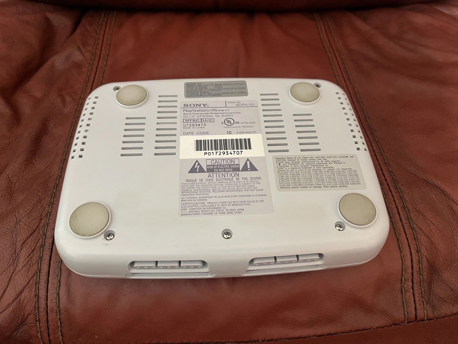 Sony PSOne PS1 Slim SCPH-101 Tested Working With Bag, Cables, Controller