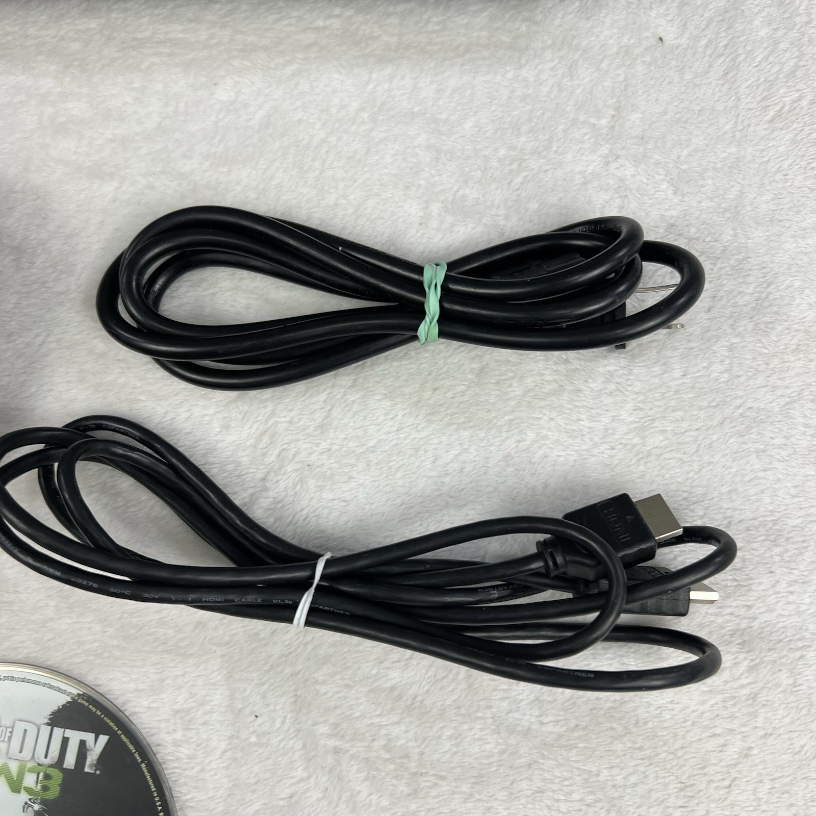 Sony PlayStation 3 PS3 320GB CECH-2501B Controller Cables Game MW3 Tested Works