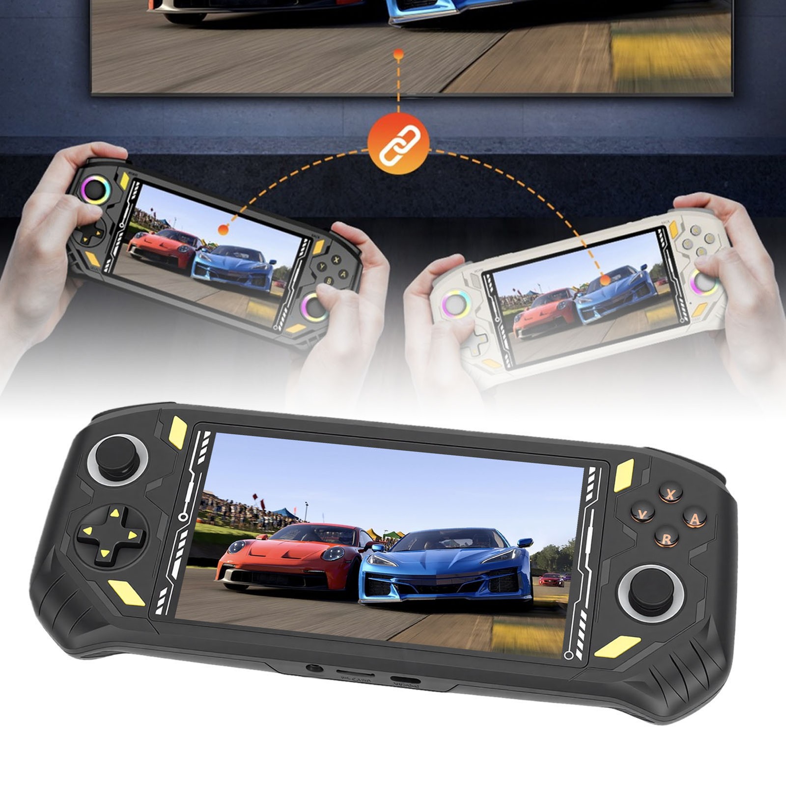 Handheld Game Console 5.5 Inch Screen 2G RAM Rechargeable Portable Gaming P YNKS