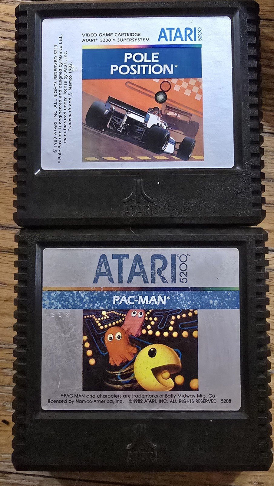 Vintage Atari 5200 Console w/ 2 Controllers & 2 Games. Untested.