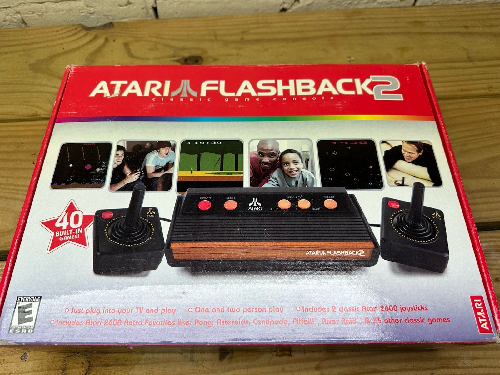 Atari Flashback 2 Classic Game Console TV Plug Play, 40 Built-In Games