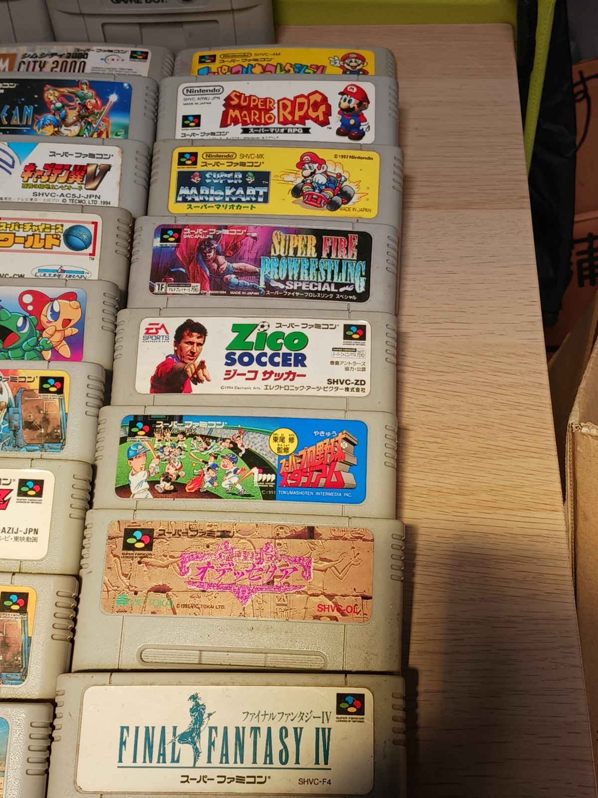 Nintendo Super Famicom Game Cartridge Lot of 45 Junk Untested For Parts Japan