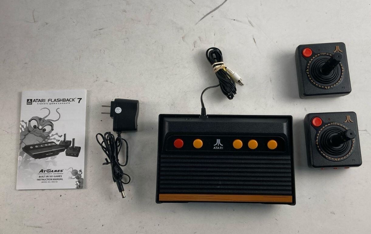 Atari Flashback 7 Classic Game Console – Black/Orange