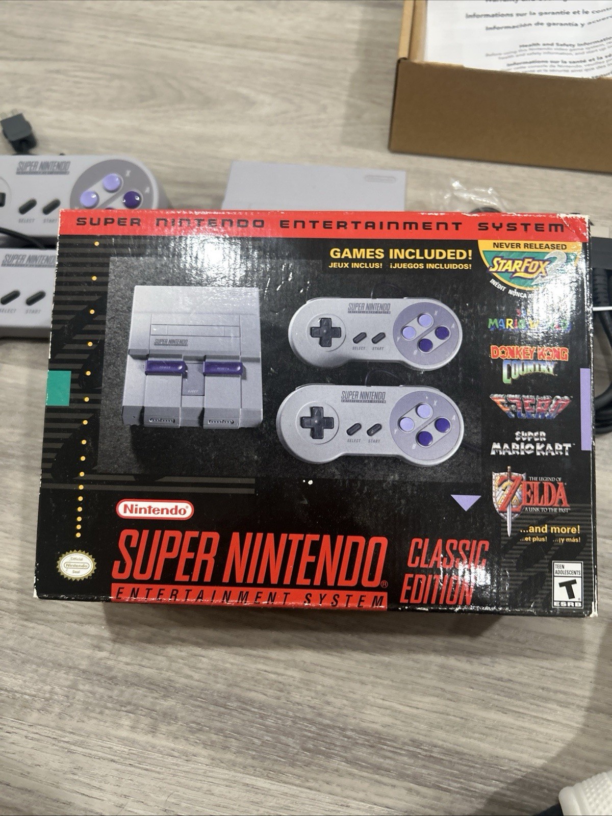 Super Nintendo Entertainment System Classic Edition SNES CIB Tested And Working