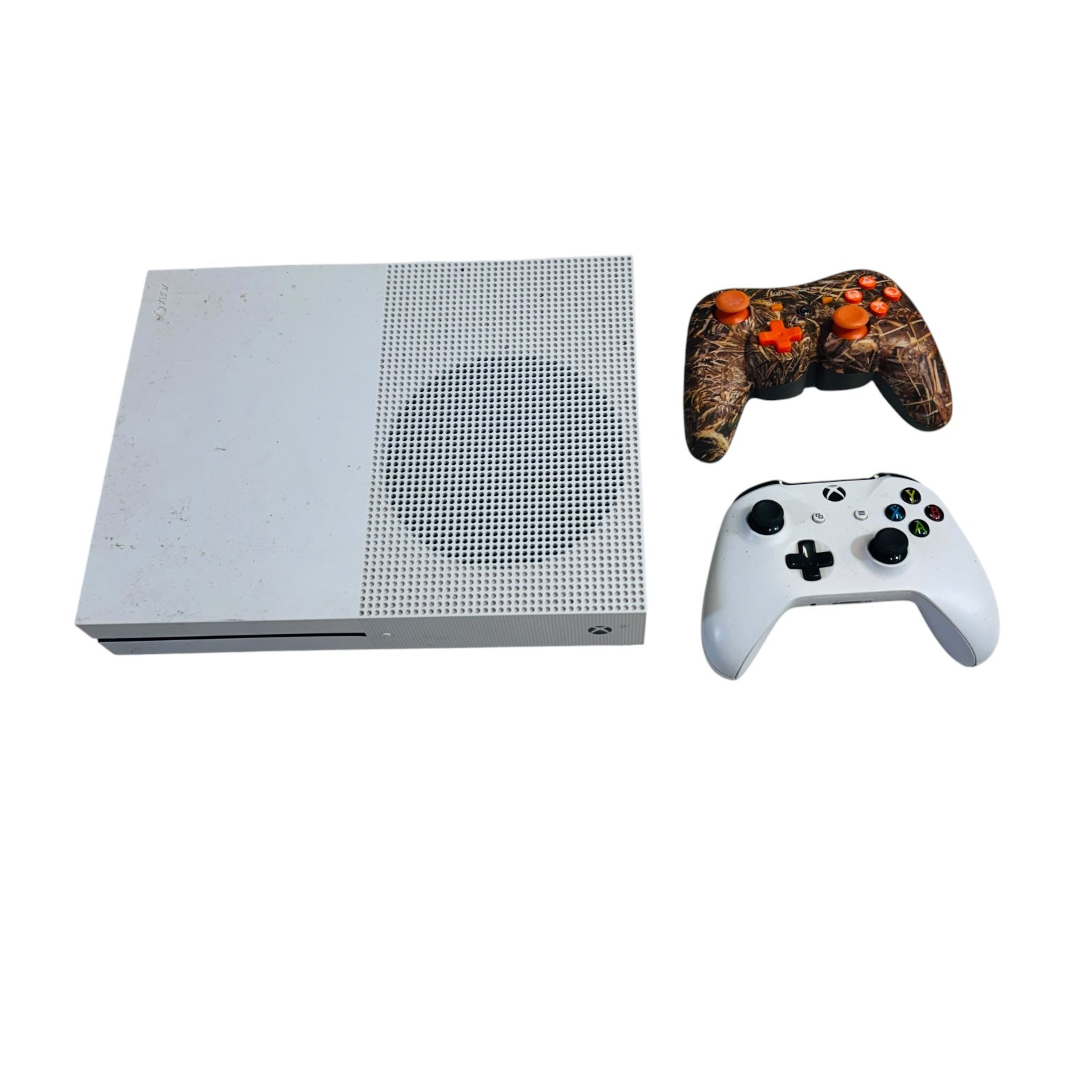 Microsoft Xbox One S Home Console – White W/ 2 Controllers