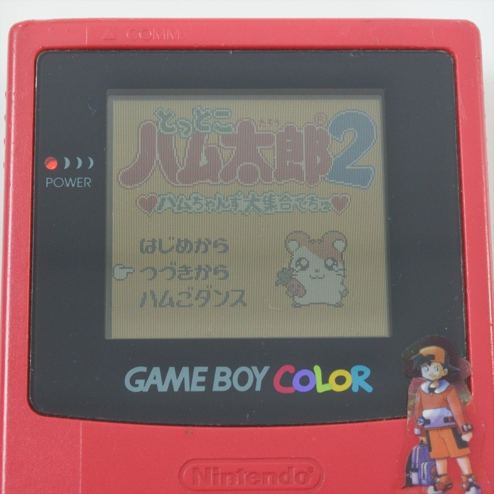 JUNK Gameboy Color RED Console CGB-001 NO Sound Nintendo made in CHINA 9892 gb