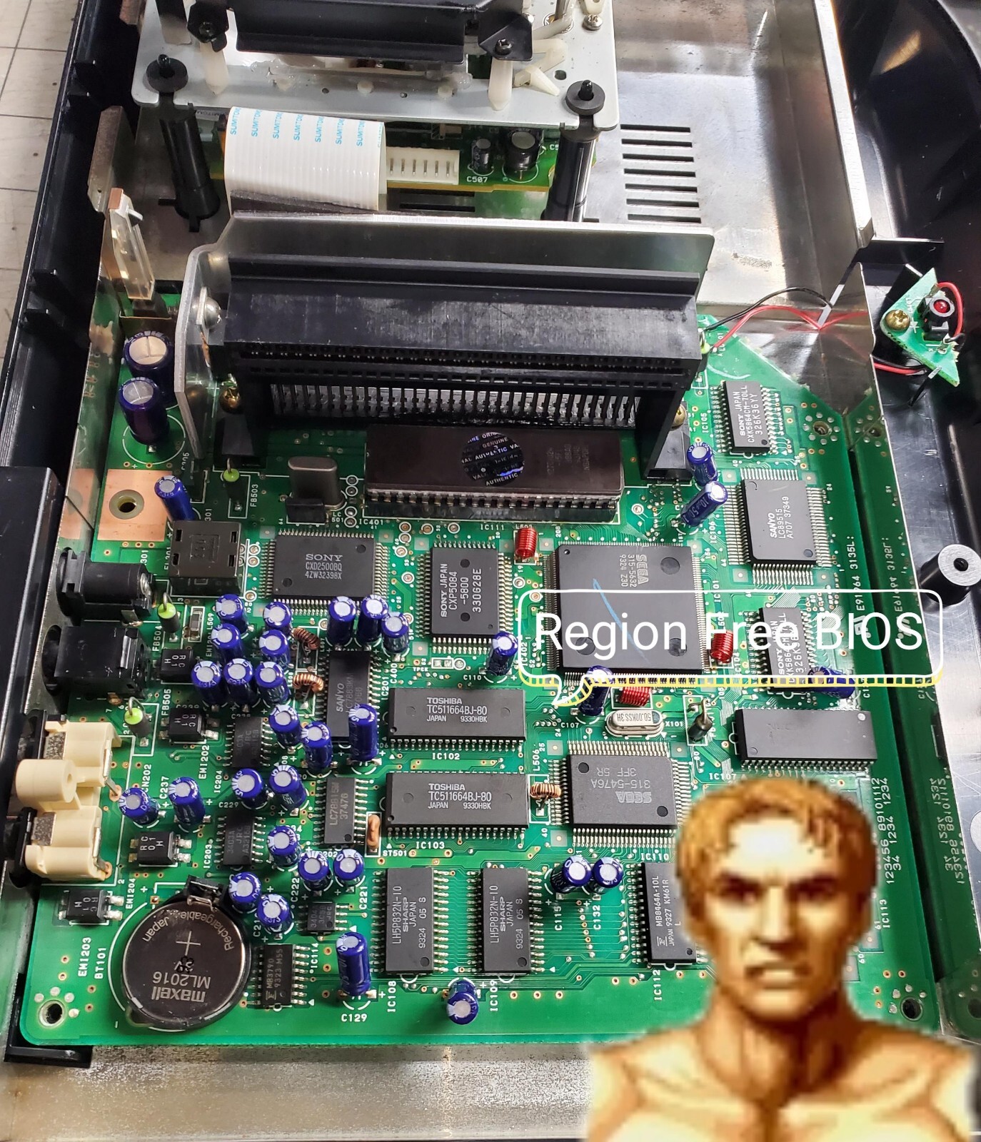 SEGA CD Model 1, 2 OR W/(Region Free BIOS) Console Only – CPLT RESTORED !!