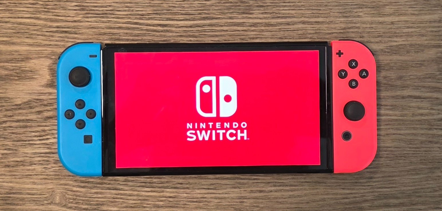 Nintendo Switch OLED Handheld Console – 64GB – Black/Neon Red/Neon