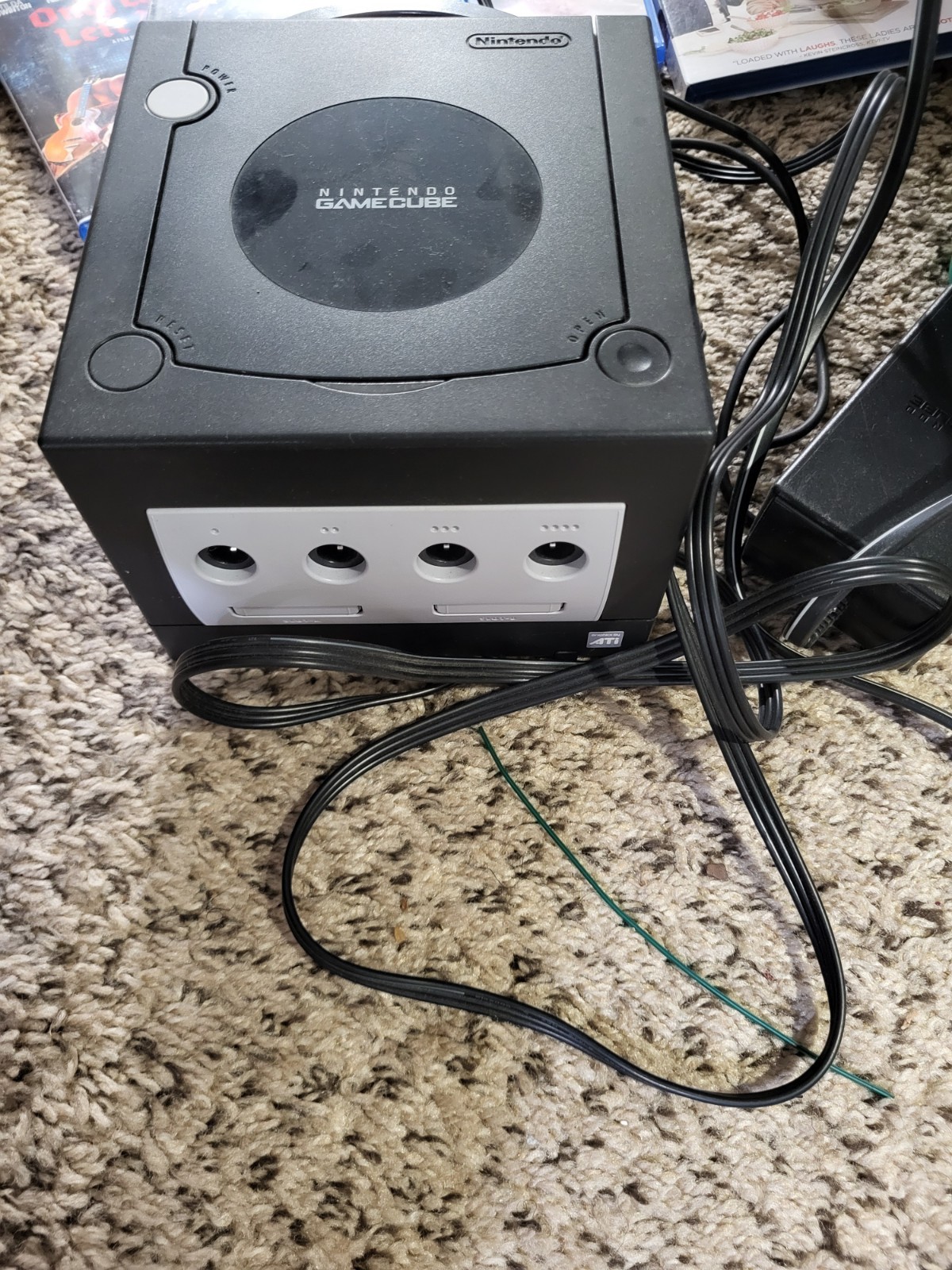 Nintendo Gamecube + Game Lot, Including Controllers (Generic) And Memory Cards